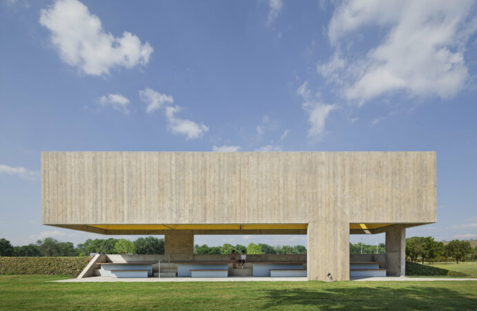 Webb Chapel Park Pavilion Ribbon Cutting